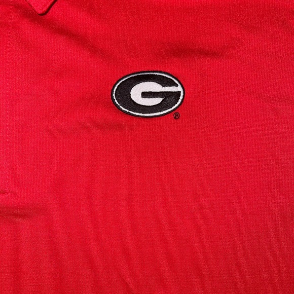 Georgia Bulldogs Nike Polo Shirt Men's NWT Red Embroidered Logo - Picture 2 of 4